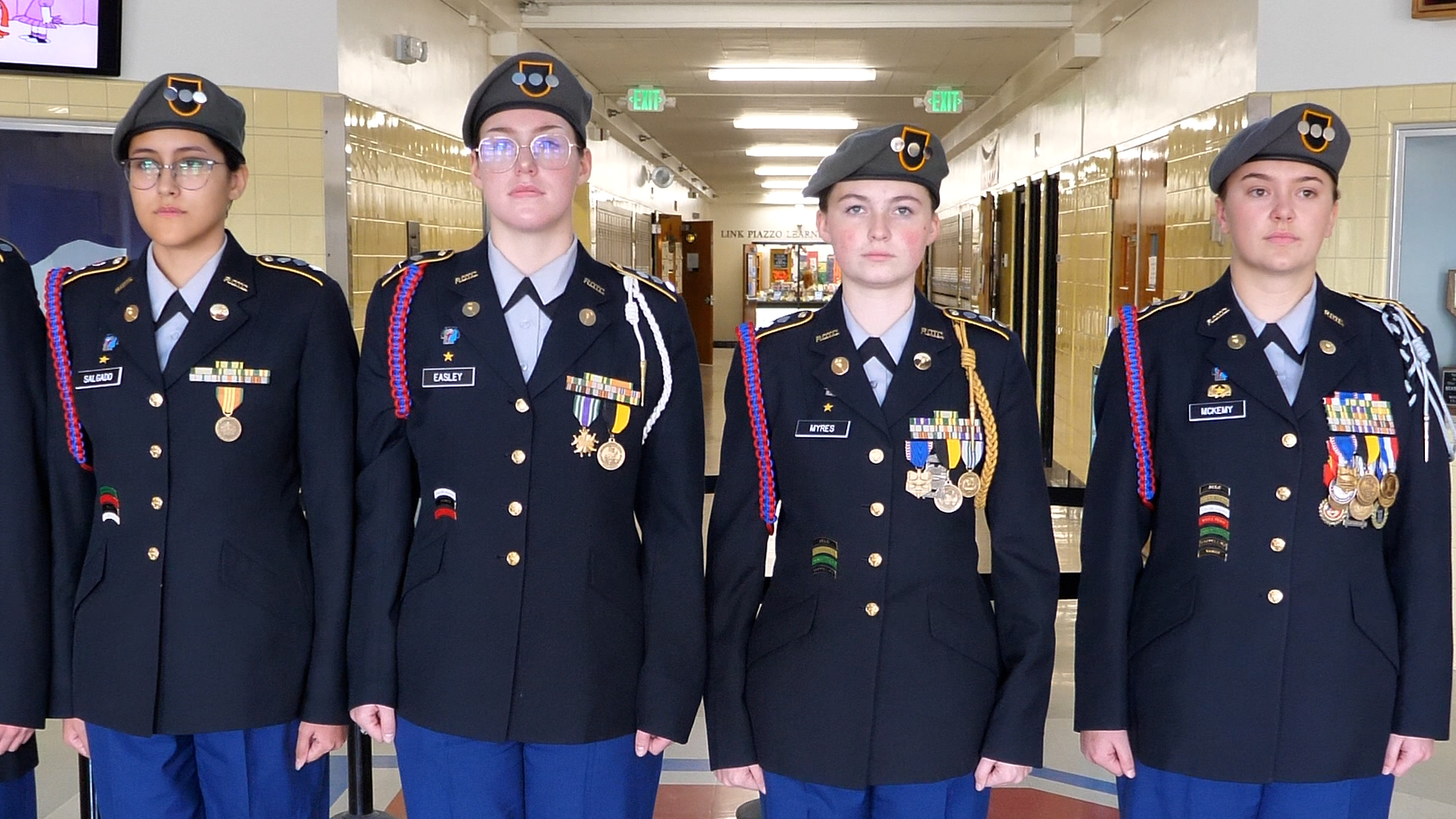  Cadets at attention
